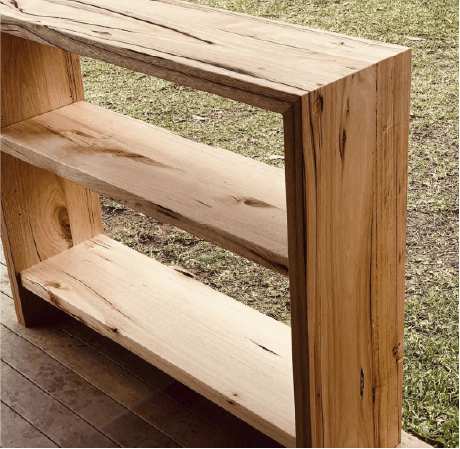 Recycled Messmate bookshelf