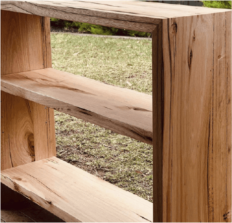 Recycled Messmate bookshelf