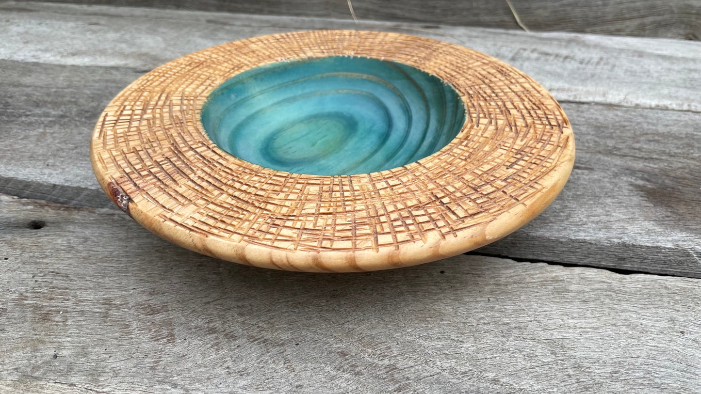 Pine bowl blue